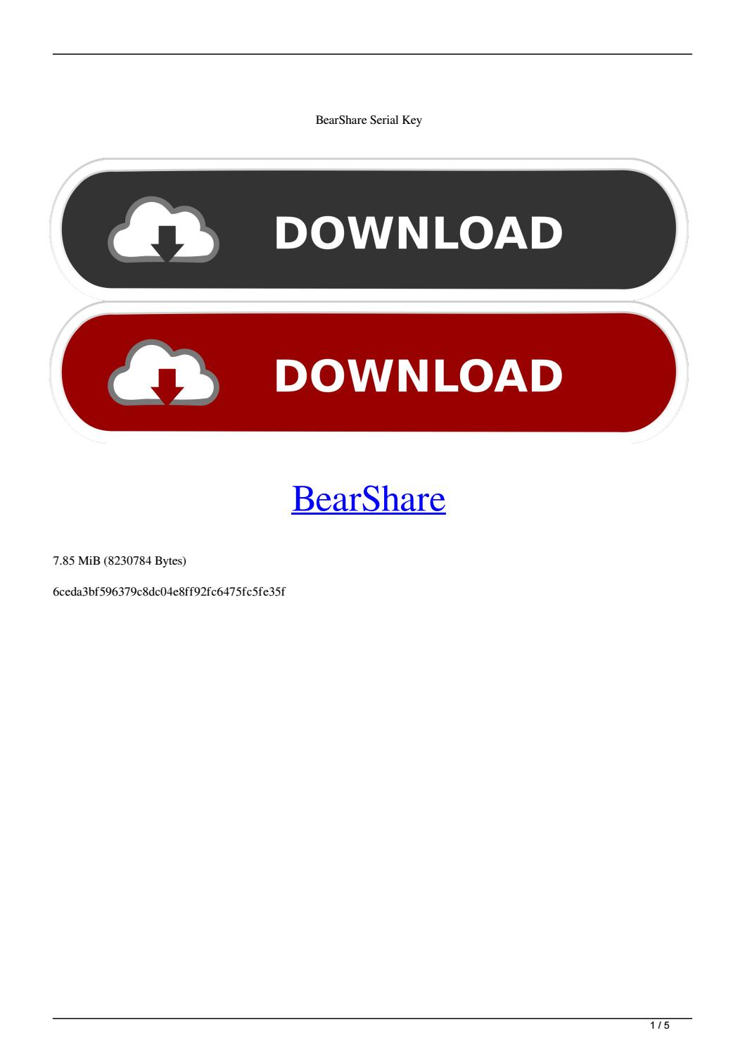 Bearshare music download free, software